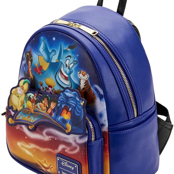 NWT Disney Aladdin Loungefly Mini Backpack - Picture 3 of 4